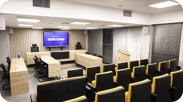 Sala de conferências da FMP