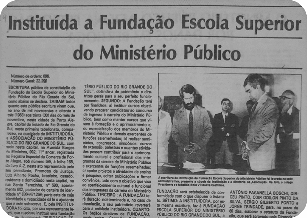 Jornal histórico da fundação da FMP