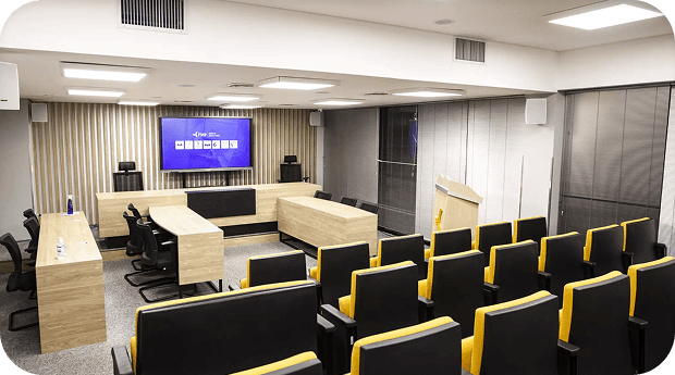 Sala de conferências da FMP