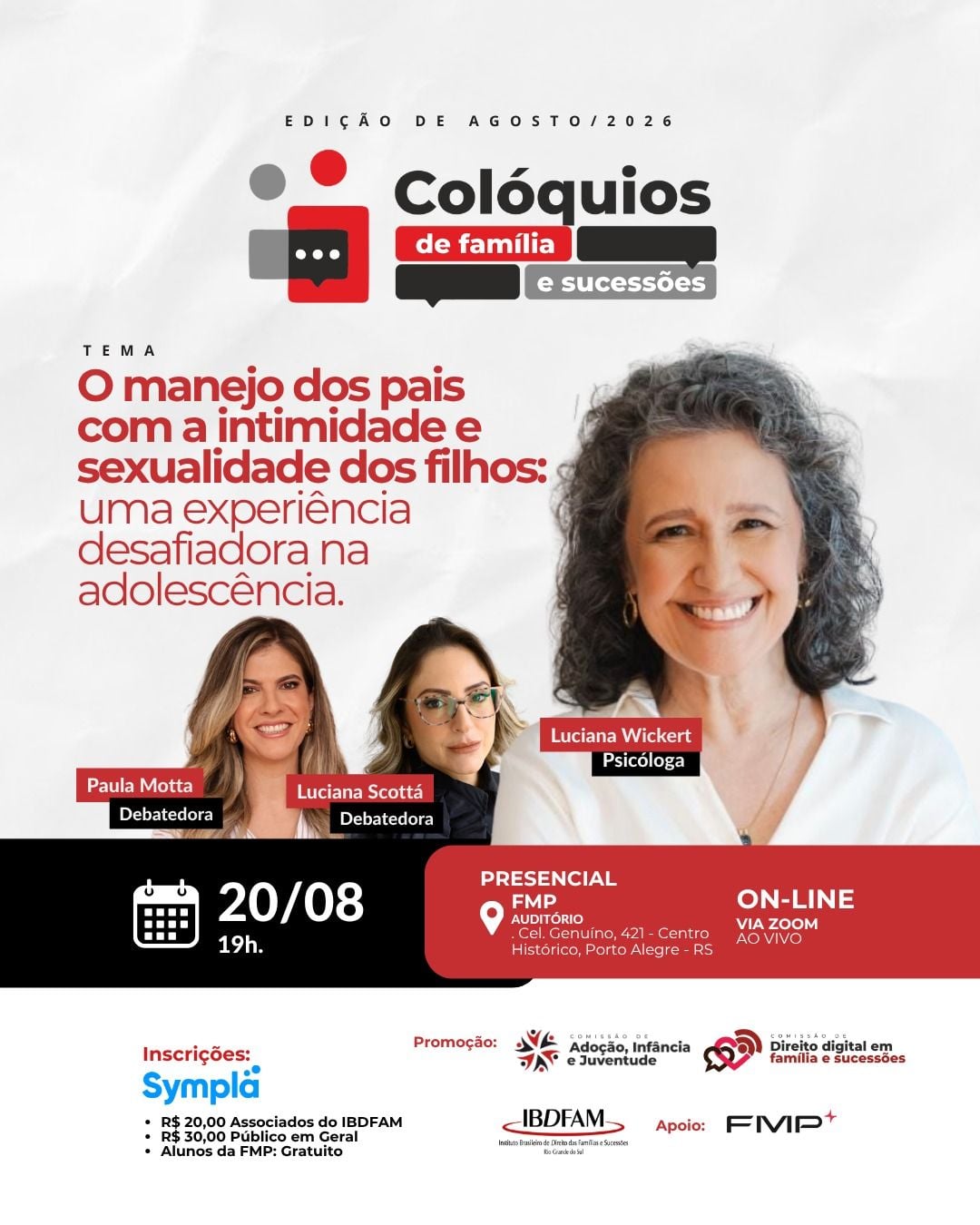 Colóquios de Família e Sucessões promove Reflexão sobre a Intimidade e a Sexualidade dos Filhos na Adolescência
